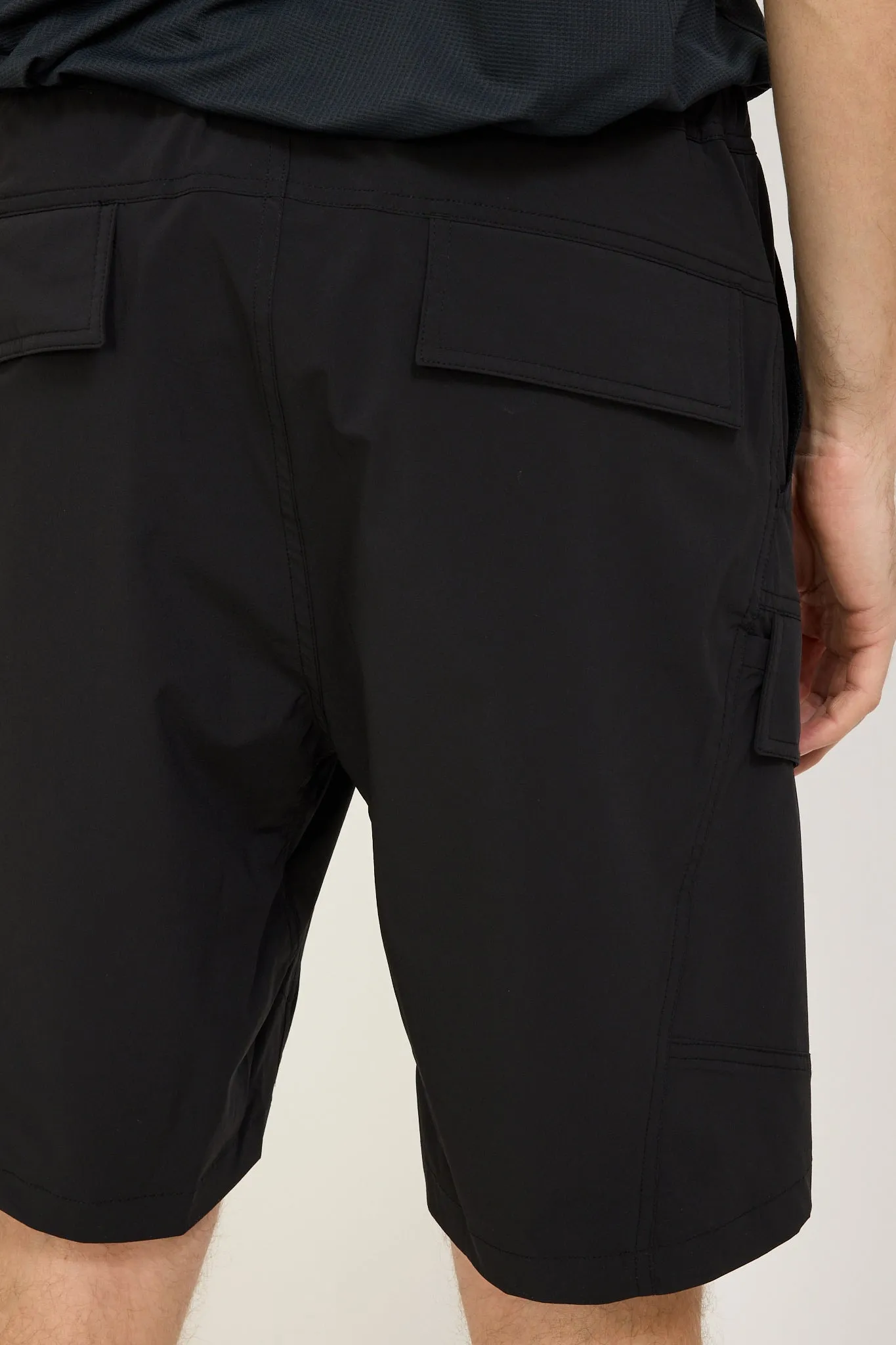 Flap Cargo Shorts Black