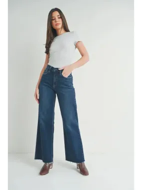 JUST USA WIDE LEG  JEANS ** AVAILABLE IN DARK AND LIGHT WASH