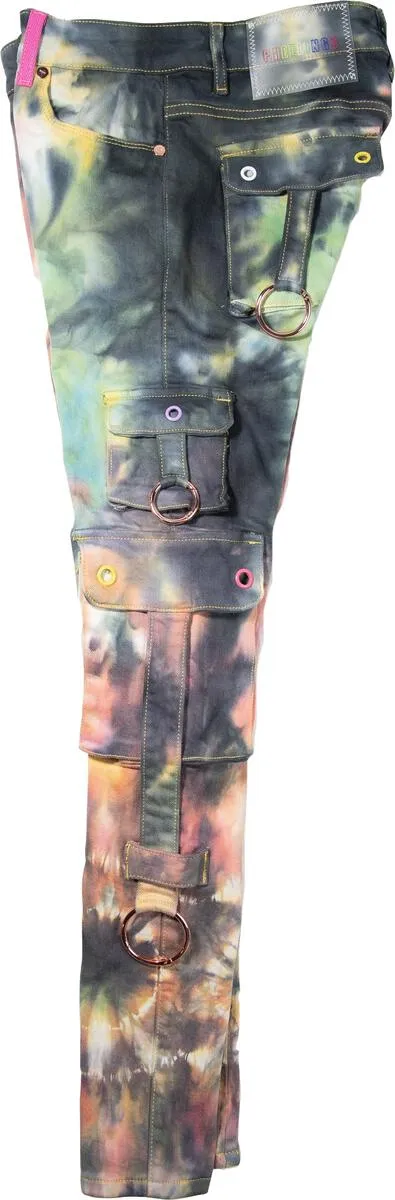 Pheelings-Auhl Aologne Cargo Pants-Multi Tie Dye