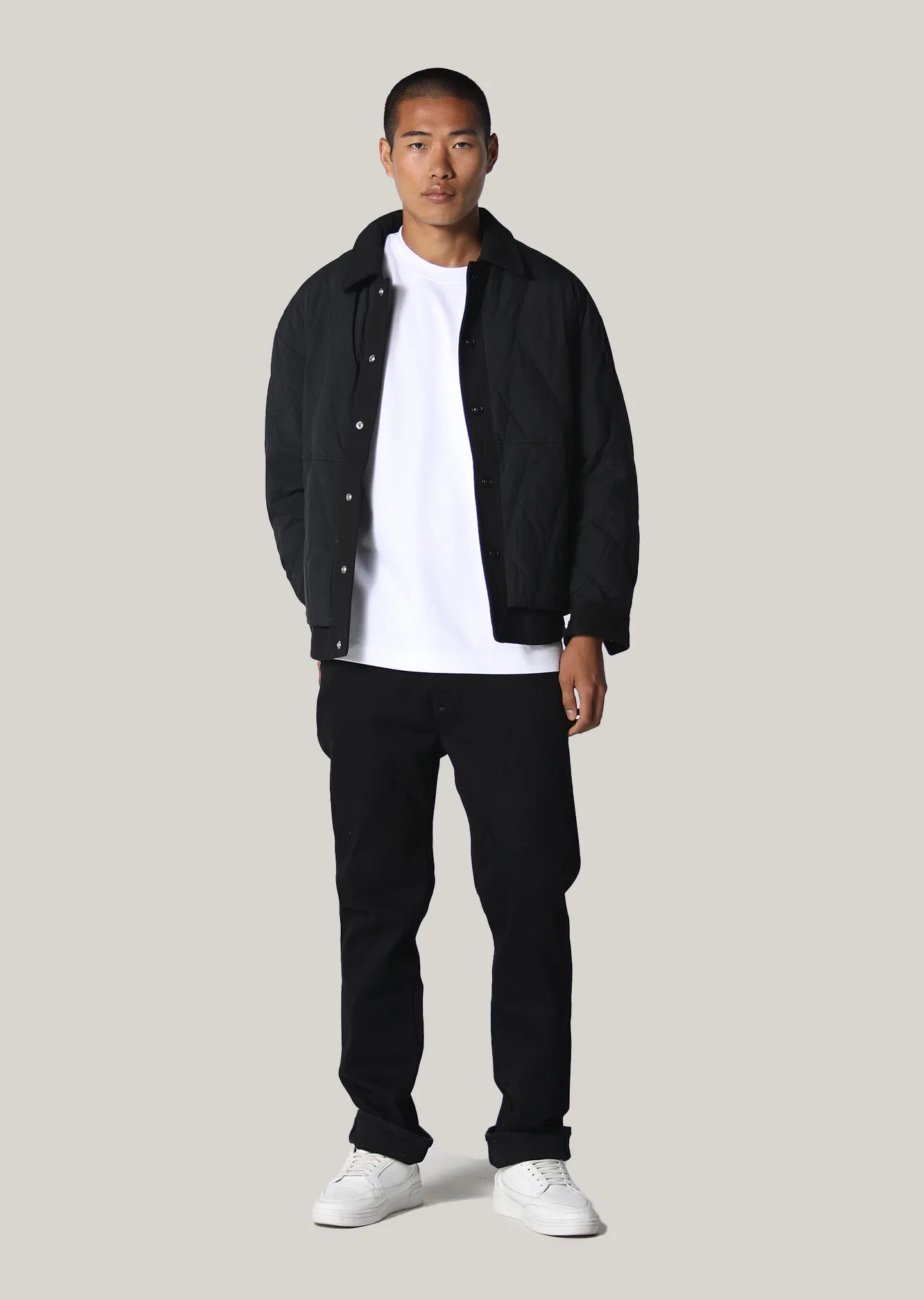 Shuttleworth Black Cropped Sleeve Jacket