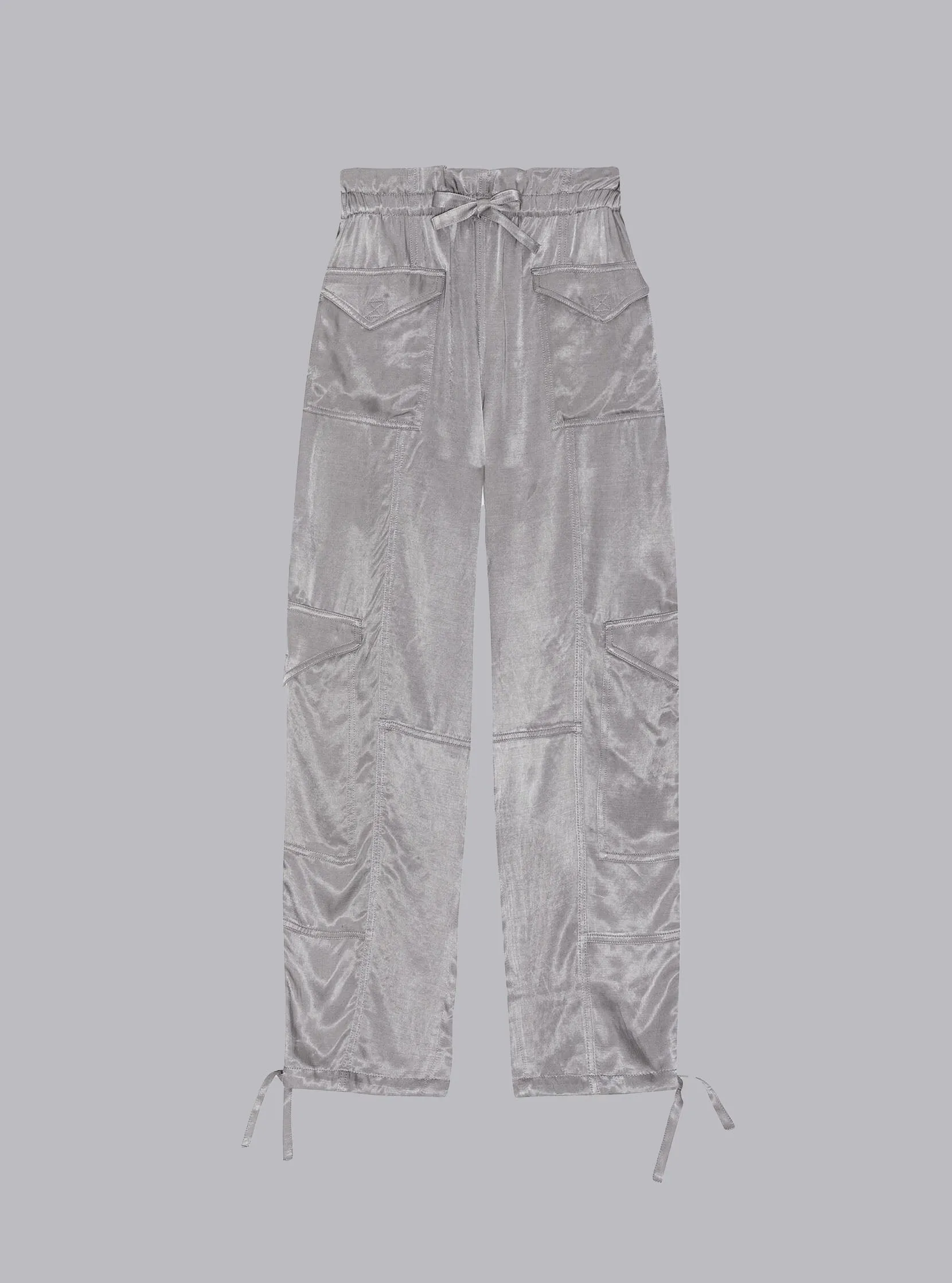 Washed Satin Light Grey